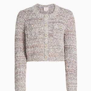 Cinq à Sept' Kori Crewneck Cardigan Mocha Iris Women’s Medium